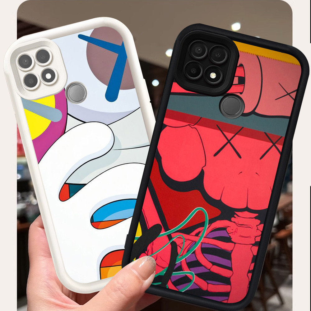 Casing untuk OPPO A35 A15 A15s Realme C15 C25S C25 C12 Silikon Case H-38 KAWS