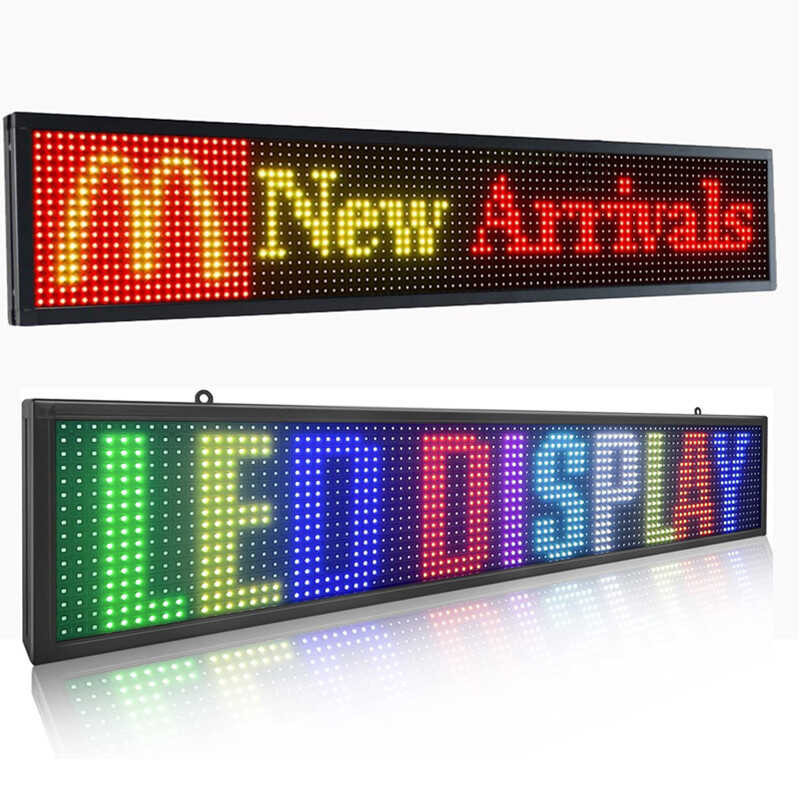 

Board Programable RGB Full Color 1000 x190x38.4 mm LED Sign Display dengan Resolusi Sempurna Ti