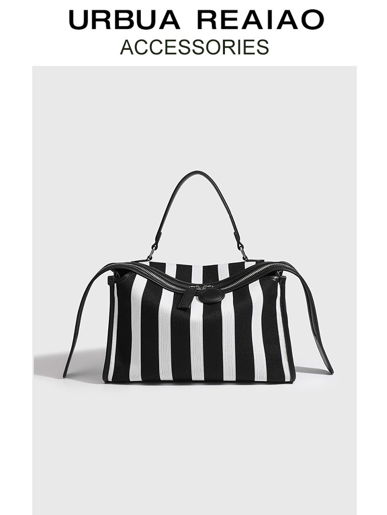 Minor Flying tenunan kanvas tote wanita 2024 baru perjalanan Boston tangan bahu tas