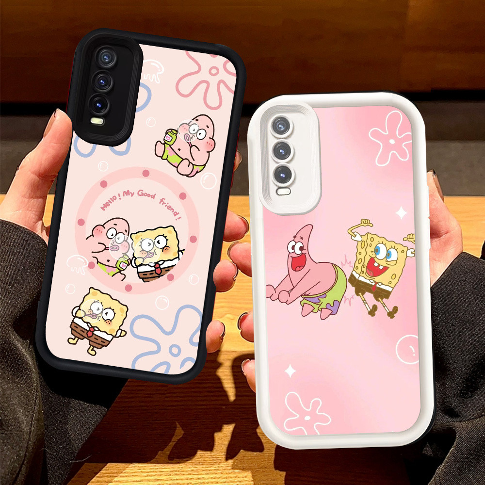 Casing untuk VIVO Y20 Y12s Y11s Y20s Y20i S1 Pro Silikon Case H-90 SpongeBob