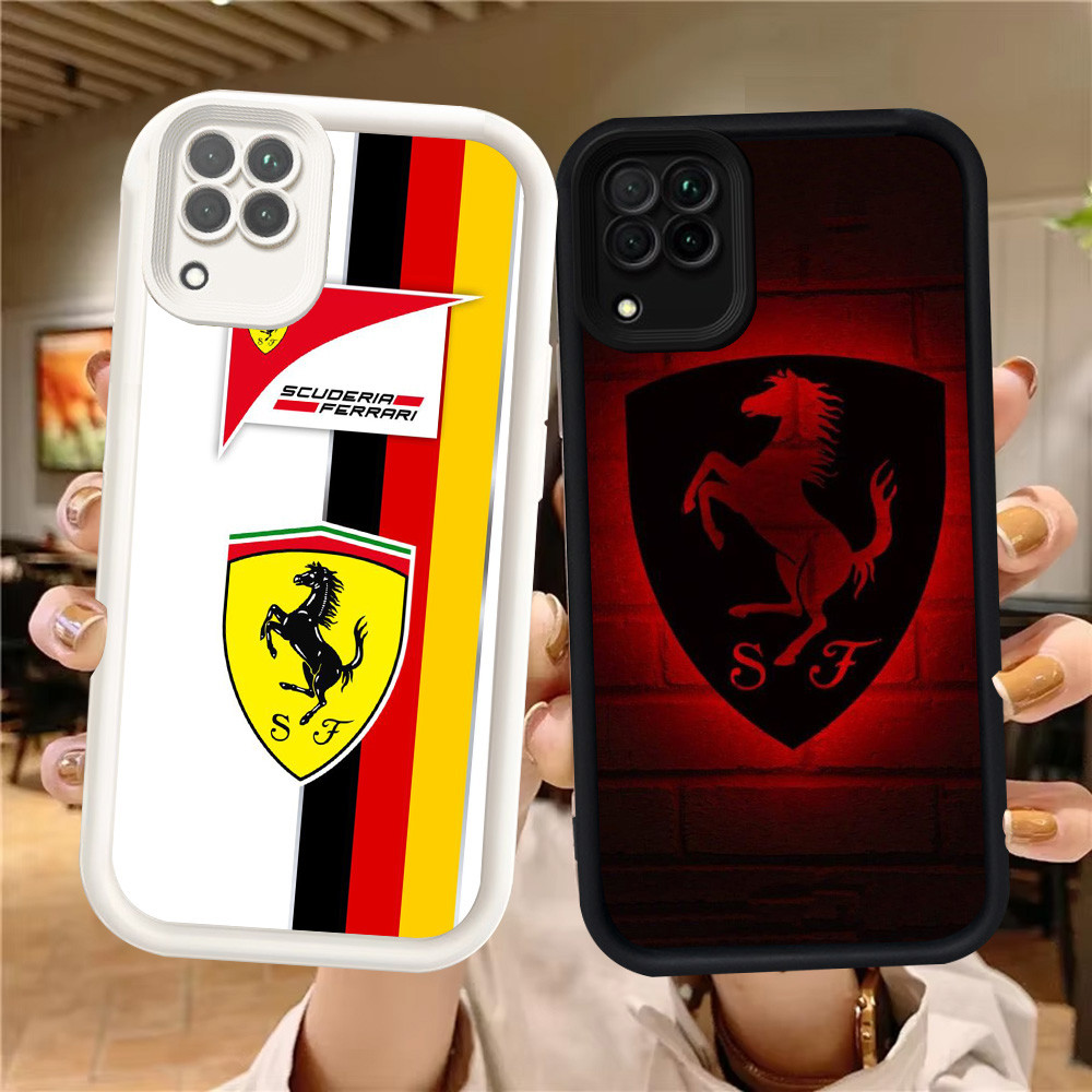 Z-51 Ferrari sports car Putih Hitam Casing untuk Samsung Galaxy A12 A22 5G J7 J2 Prime J4 J6 Plus Ca