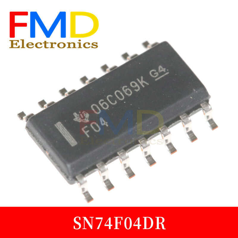 Agen baru 5PCS/LOT SN74F04DR layar sutra F04 patch SOP - 14 kaki semua IC chip logik inverter