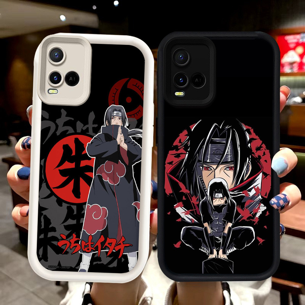 N71 Anime Uchiha Sasuke Silikon hitam putih Casing untuk VIVO Y33s Y21 V20 Y21t Y21s V30 V30E Y21e P