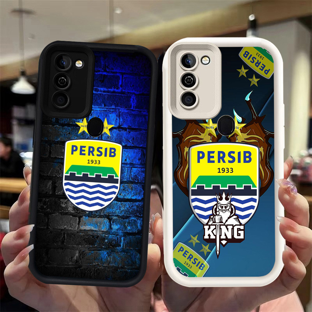 N128 Persib Silikon hitam putih Casing untuk Samsung A02 A11 M02S A21S A03S M02 A03 Core A02S A20S C