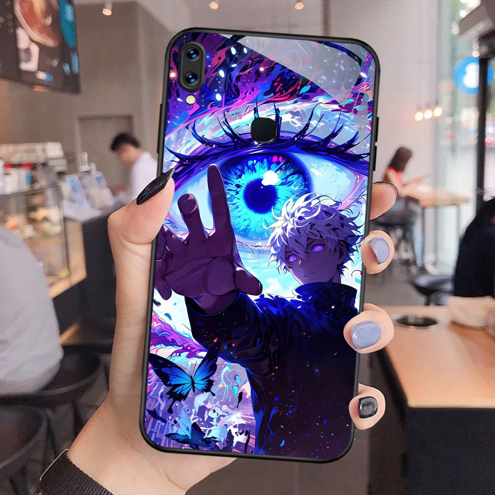 NC-41 Jujutsu Kaisen Kaca Glass Case Untuk Samsung A10S A20S M11 M21 M01S A30 M30 A21S M30S A31 A40S