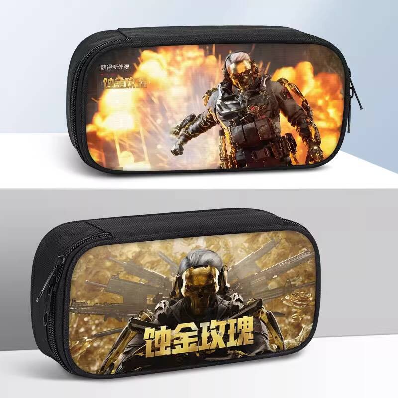 

Tempat Pensil Delta Action Red Wolf Gold-Eating Rose Pencil Case Dasar 2025 Tas Alat Tulis Super Populer Baru Kotak Pensil Sekolah Import