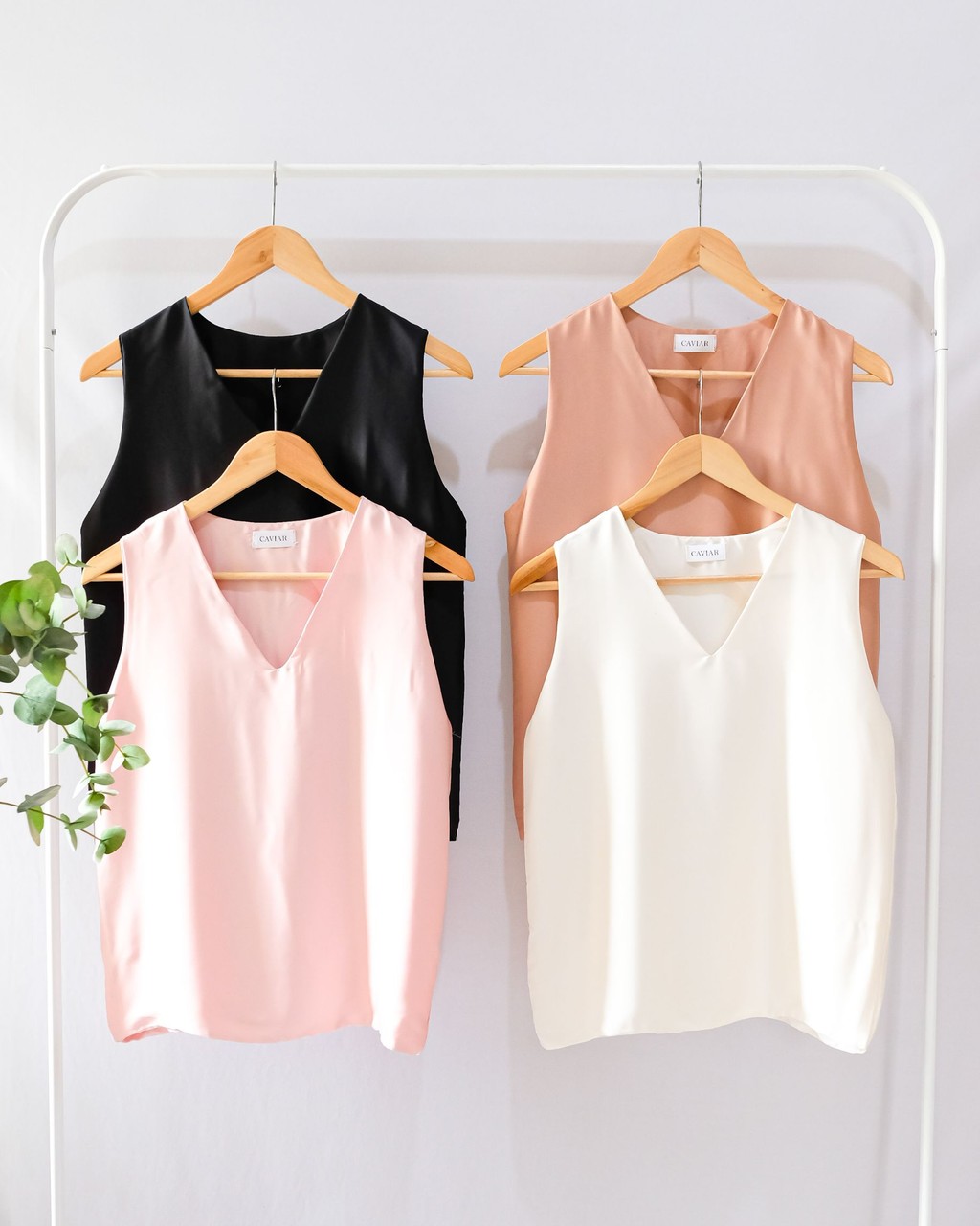 ATASAN WANITA BLOUSE TANPA LENGAN  ATASAN WANITA POLOS LENGAN BUNTUNG ATASAN TANPA LENGAN SATIN WAN