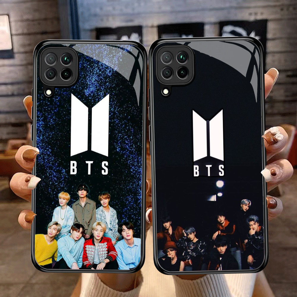 DF-67 BTS BT21 TPU HD Glass Casing untuk Samsung A12 M32 M12 A22 5G
