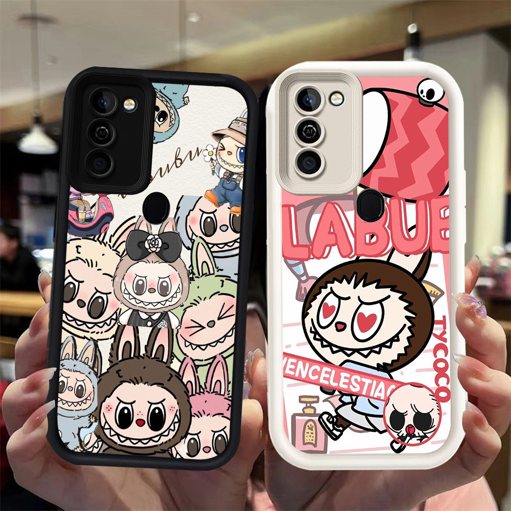 N7 Labubu Silikon hitam putih Casing untuk Samsung A02 A11 M02S A21S A03S M02 A03 Core A02S A20S Cas