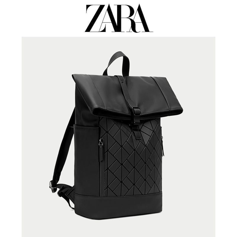 ZARA Ransel Berlian Pria Perjalanan Kerja Komuter Laptop Kapasitas Besar Tas Mahasiswa