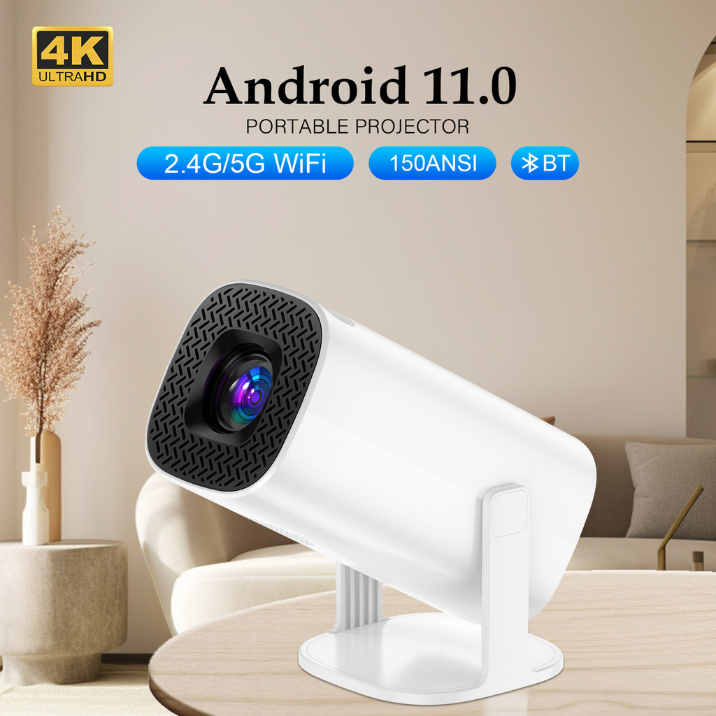 2024P30 Mini Home 4K Projektor Dua WIFI Bluetooth Portable Projector