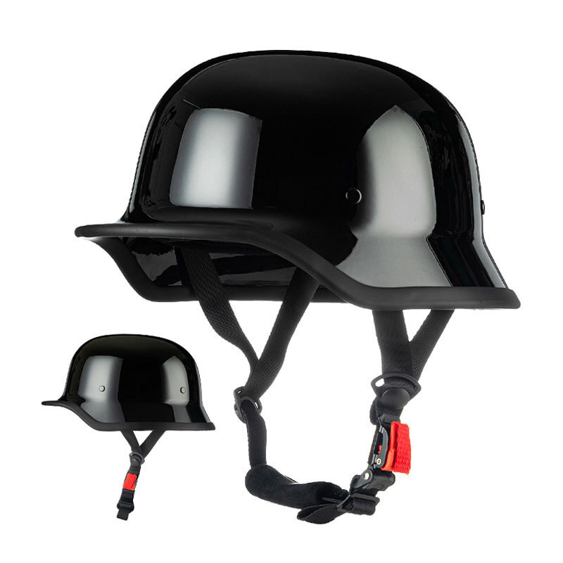 Helm Sepeda Motor Helmet  IBK tentara setengah helm, motosikal pria dan wanita, gaya Jerman, helm ke