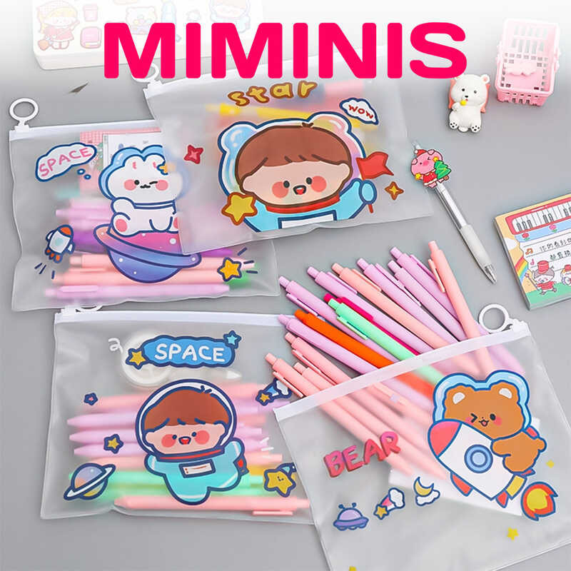 

Minimis - ZIPPER BAG CARTOON H623 POUCH TEMPAT PENSIL TAS POUCH KOSMETIK TRANPARAN POUCH ZIP LOCK KOSMETIK