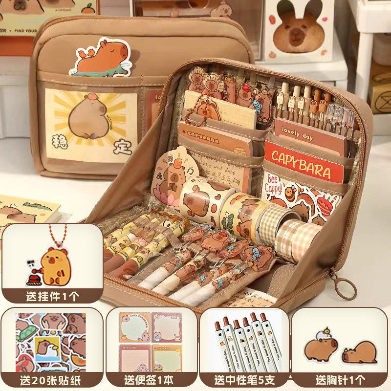 

Kotak Pensil 2025 Kapibara 12 Lapisan Kotak Pensil Desain Unik Niche untuk Anak Laki-laki dan Perempuan Tas Alat Tulis Kapasitas Besar Import