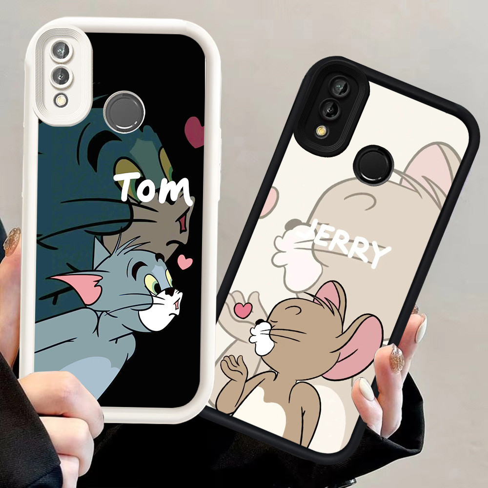 N83 Love Couple Silikon hitam putih Casing untuk VIVO Y93 V9 Y91 Y95 Y91C Case