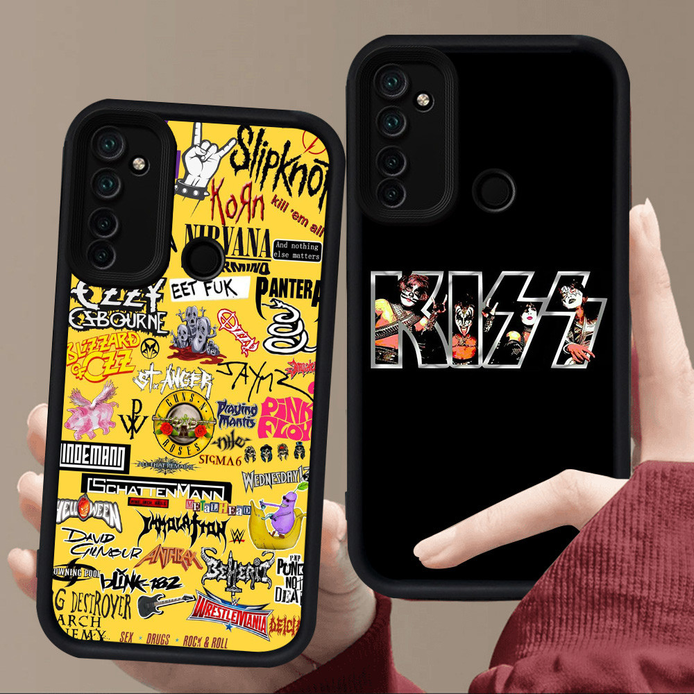 E46 Rock Band Casing untuk Silikon Hitam Realme C17 Narzo 10 5s 6i 5 5i 14 14T 14X 10A 7i C75 C71 C7