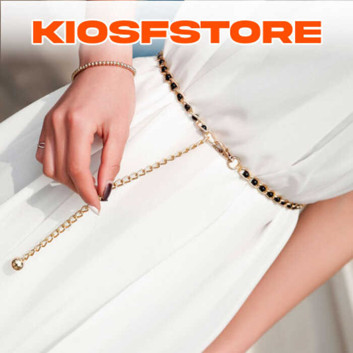 KFS - IKAT PINGGANG H163 IKAT PINGGANG MODEL RANTAI MUTIARA IMITASI FASHION WANITA BELT