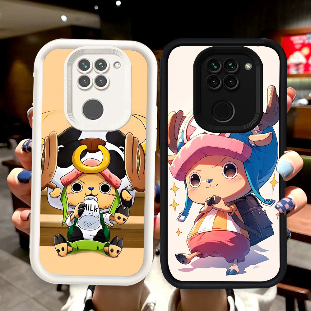 T-33 One Piece Chopper Hitam Putih silikon lembut Casing untuk Xiaomi Redmi Note 9 9S 8 Pro Max