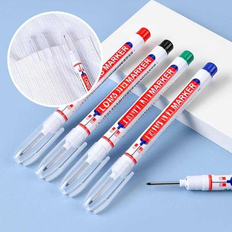 

AVEN Spidol Tukang 2 Sisi Permanen Long Nib Tip Marker / Pulpen Tulisan Penanda Bangunan Serbaguna