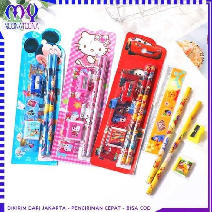 

Stationery 5 in 1 Anak Sekolah Paket Alat Tulis Set