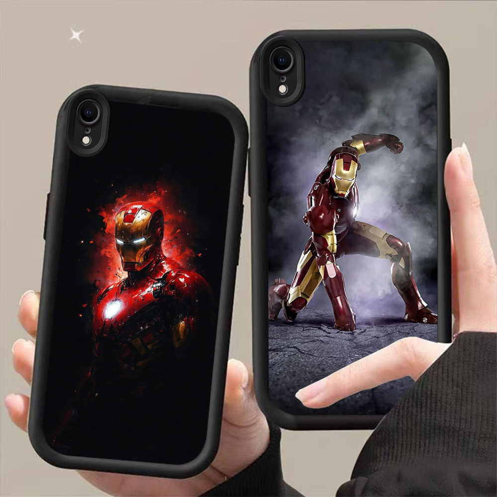 BK-14 Iron Man Shockproof Casing untuk iPhone XR X XS 6 7 8 Max Plus