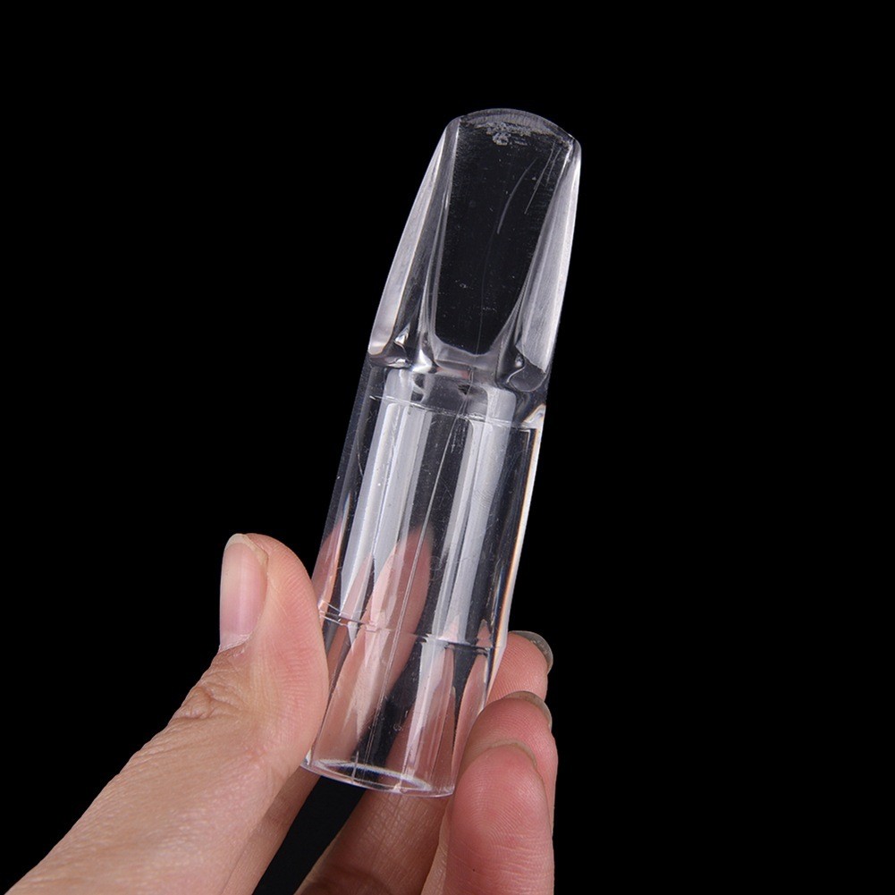 Musik Instrument Aksesoris  Mid/High Saxophone Transparent Down E Tone Crystal Flute Head Blowing Mo