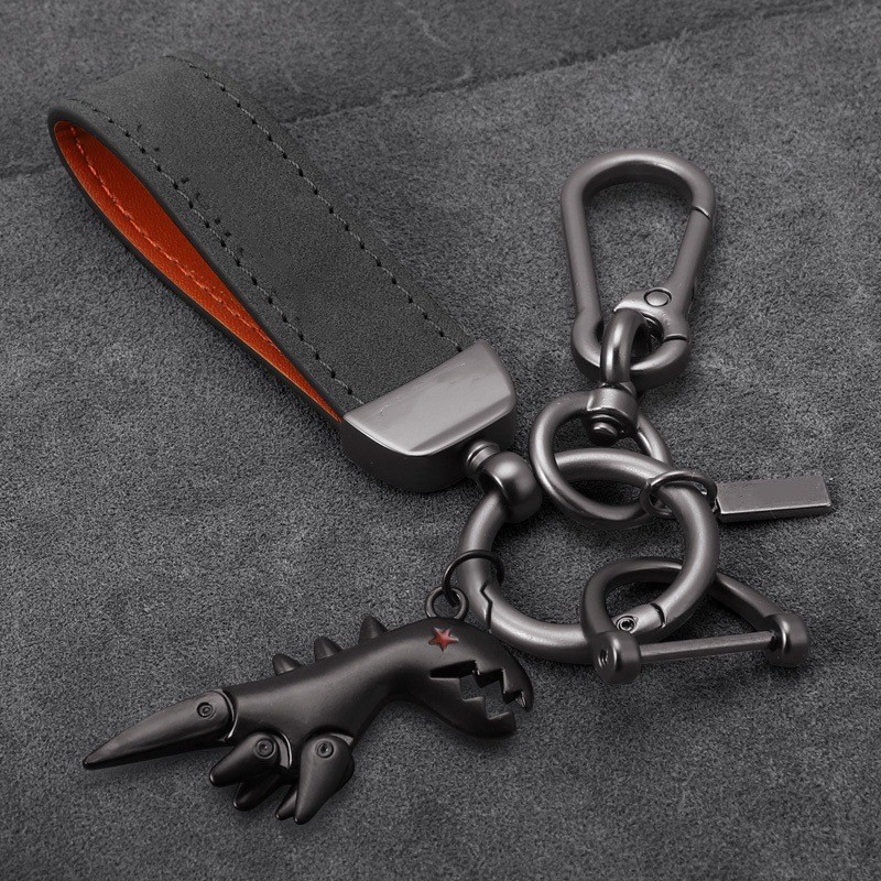 Gantungan Kunci Unik  Lokasi kecil di talian Dragon suede kartun dinosaurus kereta jaringan kunci mo