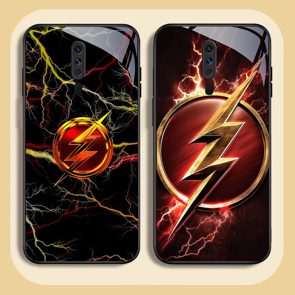 NC-90 The Flash Kaca Glass Case Untuk OPPO A5 A9 F11 A9X Reno 2F 2Z Pro