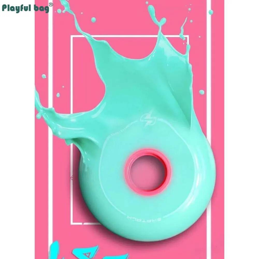 82A 8pcs/set Roda Sepatu Inline Warna Turquoise 68 72 80MM PU Roda Daging Penuh Akses Roller Skate