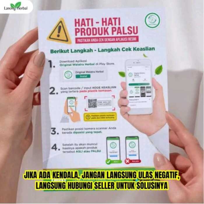 

Barcode & Brosur Cek Keaslian Produk Toko Lanong Herbal