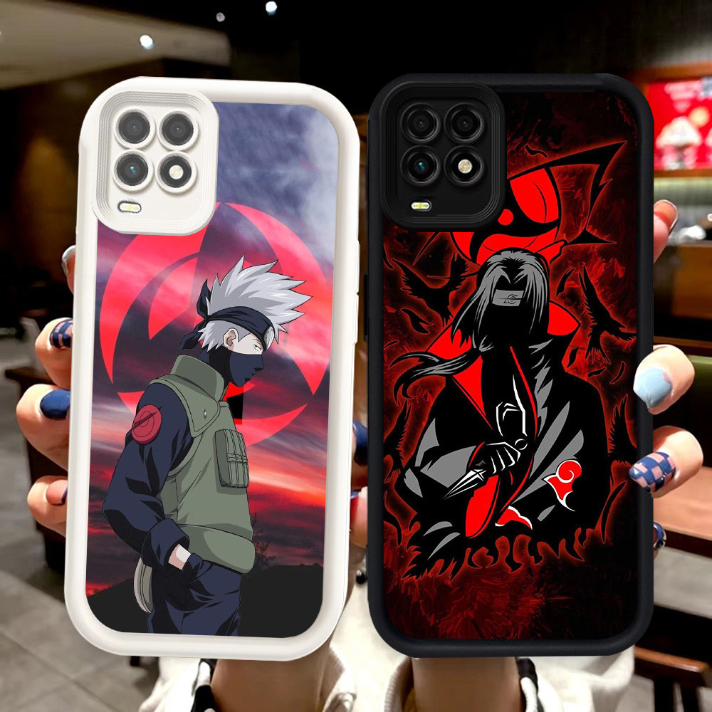 N118 Naruto Silikon hitam putih Casing untuk OPPO A94 A54 Realme 8S 8 Pro 5G Case