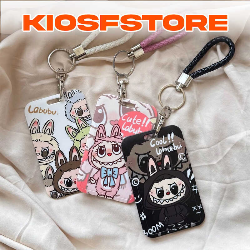 

KFS - NAME TAG ID H780 CARD LAYARD HOLDER MOTIF LABUBU KAWAII UNTUK KARTU DAN PHOTOCARD CUTE