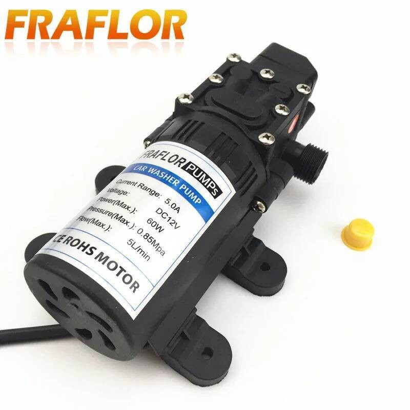 Pengiriman Gratis Pompa Air Cuci Listrik Self-priming Tekanan Tinggi 12V Pencuci Mobil Mesin Cuci Ce