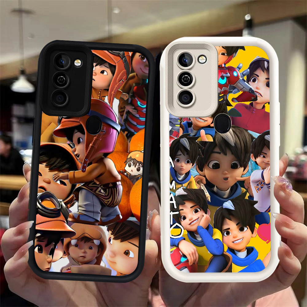N127 Boboiboy Silikon hitam putih Casing untuk Samsung A02 A11 M02S A21S A03S M02 A03 Core A02S A20S