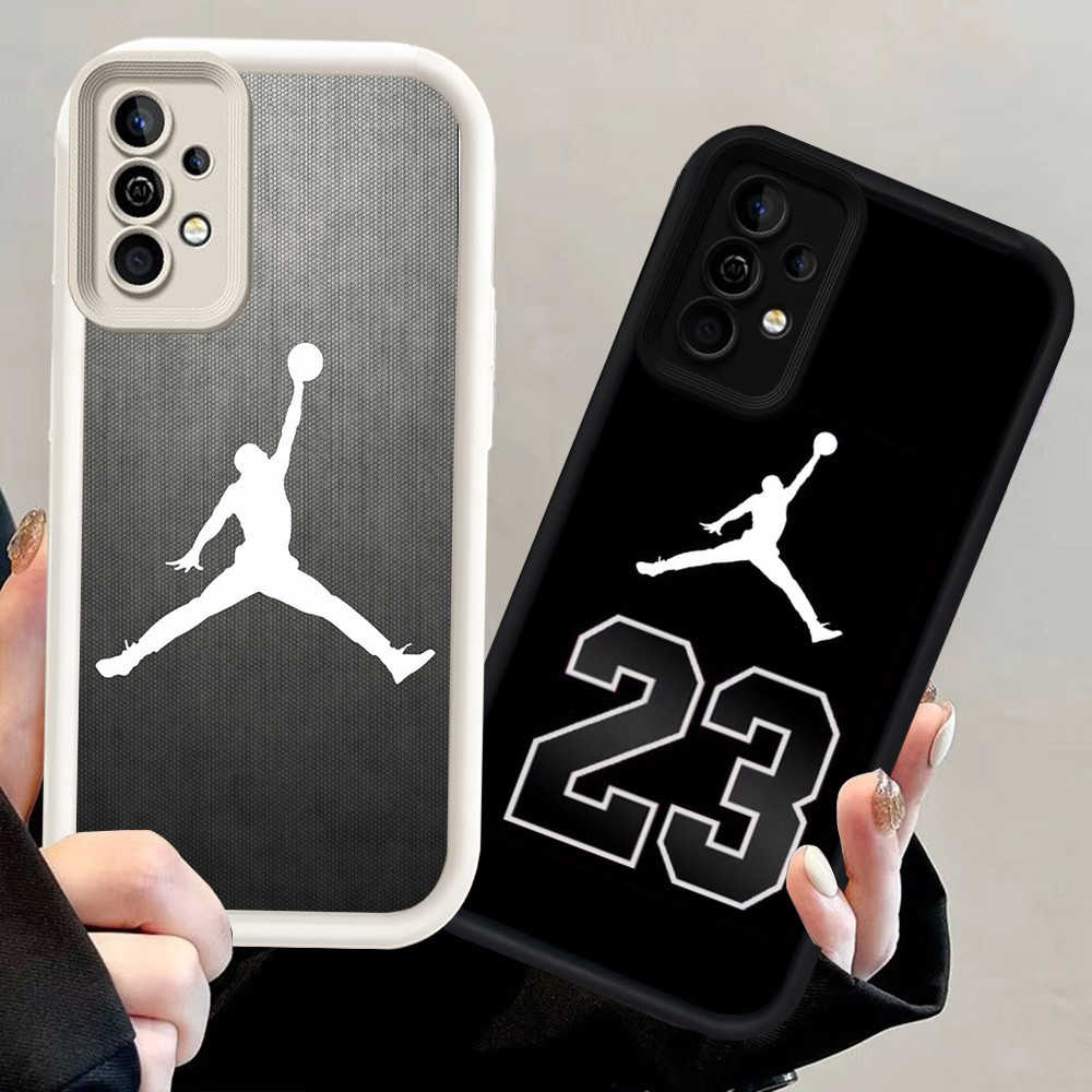 N65 Basket 23 Silikon hitam putih Casing untuk Samsung A72 A52 A56 A33 A23 A52S A73 S25 Ultra A36 A3