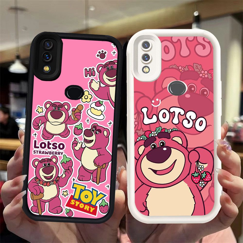 N89 Lotso Silikon hitam putih Casing untuk Samsung M11 A10S A10 A20 A30 A7 2018 Case