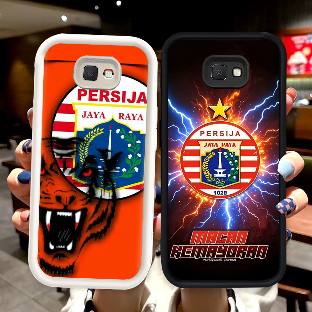 N110 Persija Silikon hitam putih Casing untuk Samsung J7 J2 J4 J6 Prime Plus Pro Case