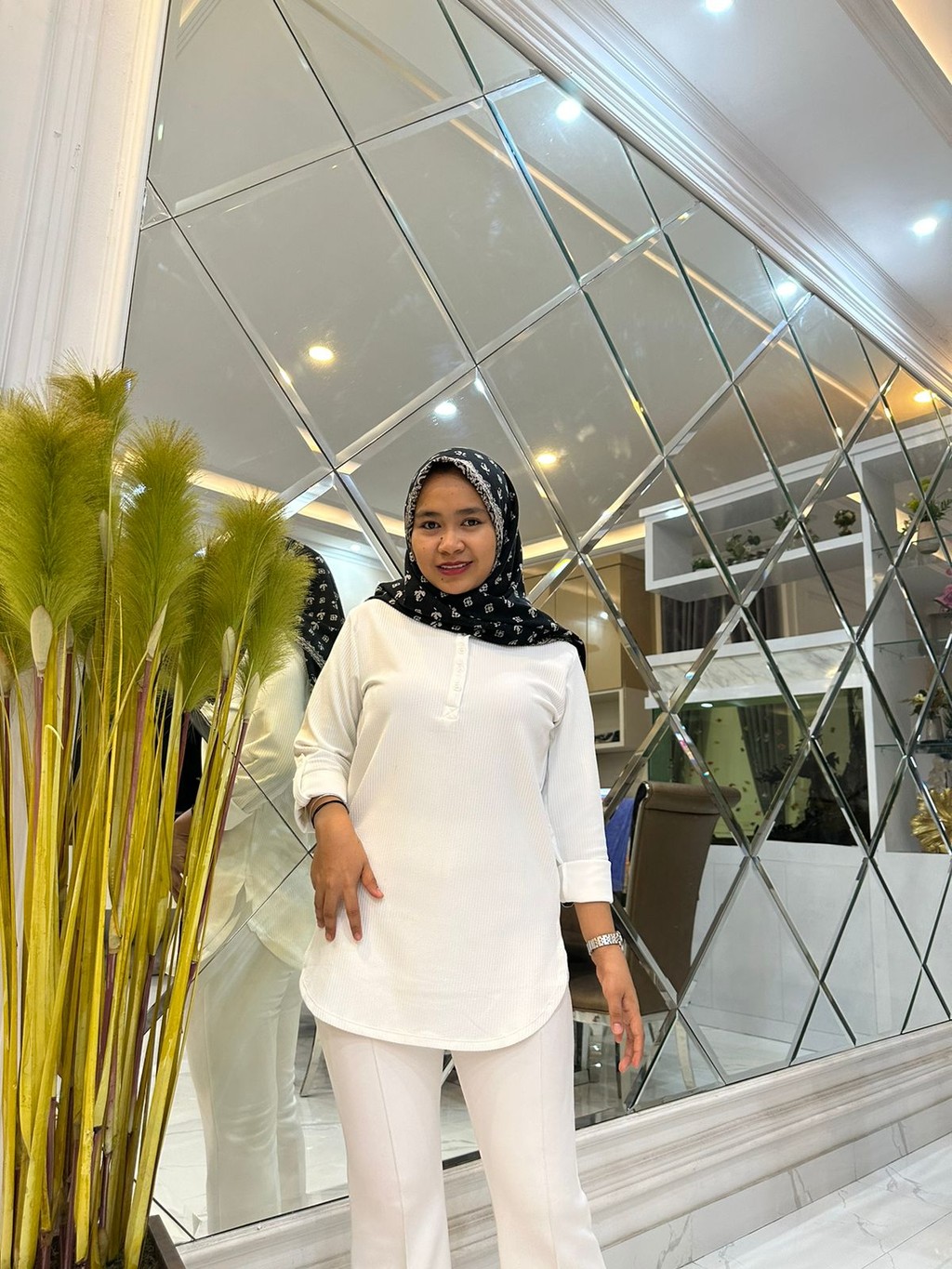 BUSUI NAYLA BLOUSE - KAOS ATASAN WANITA POLOS BUSUI KANCING AKTIF DI DADA KAOS POLOS TERLARIS KAOS