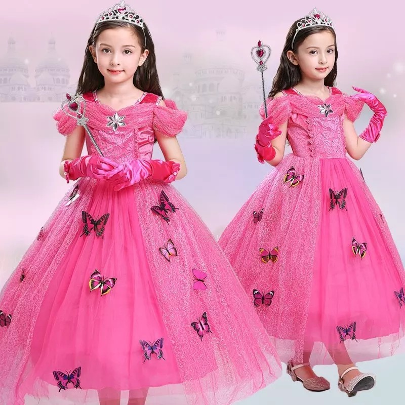 gaun anak perempuan pesta | baju princess anak perempuan | baju frozen | gaun anak perempuan | baju