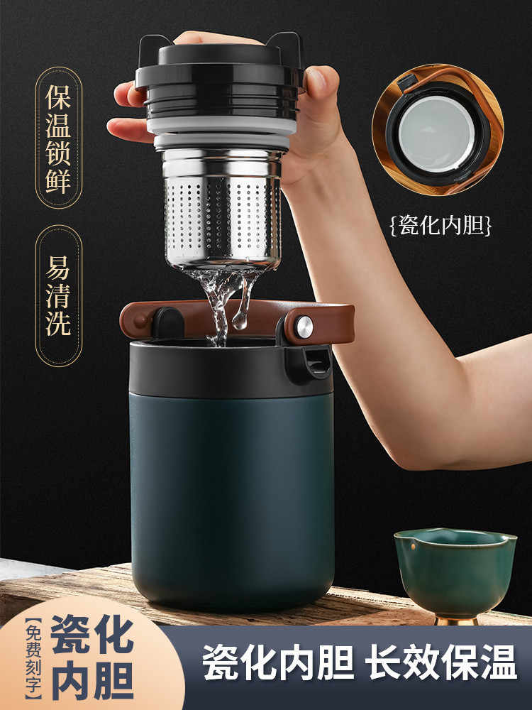 

Jerman Emmen Ceramic Inner Pot Insulation Old White Stewing Separation Beam Teapot