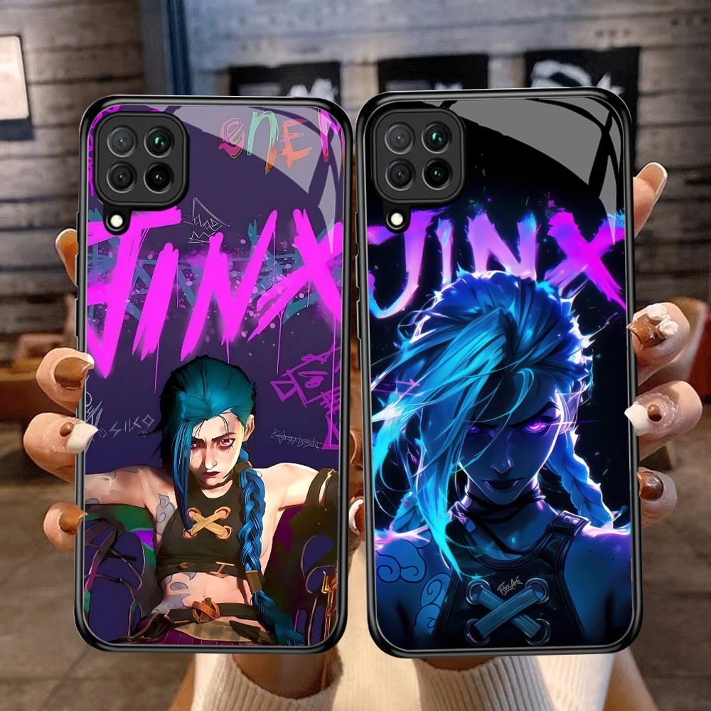 DF-64 JINX Arcane TPU HD Glass Casing untuk Samsung A12 M32 M12 A22 5G