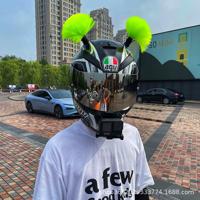 Helm dan Aksesoris Helm Sepeda Motor  Celebritas Internet naik kecilnya kotor dekorasi helm sepeda l