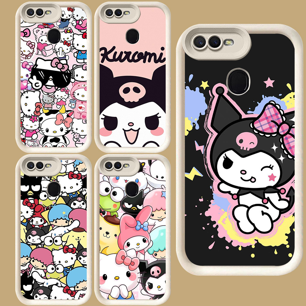 R43 Kurom-i Casing untuk OPPO A12 F5 A12s A1K A12E A5S A3S F9 A5 F7 A7 Pro A11K Putih