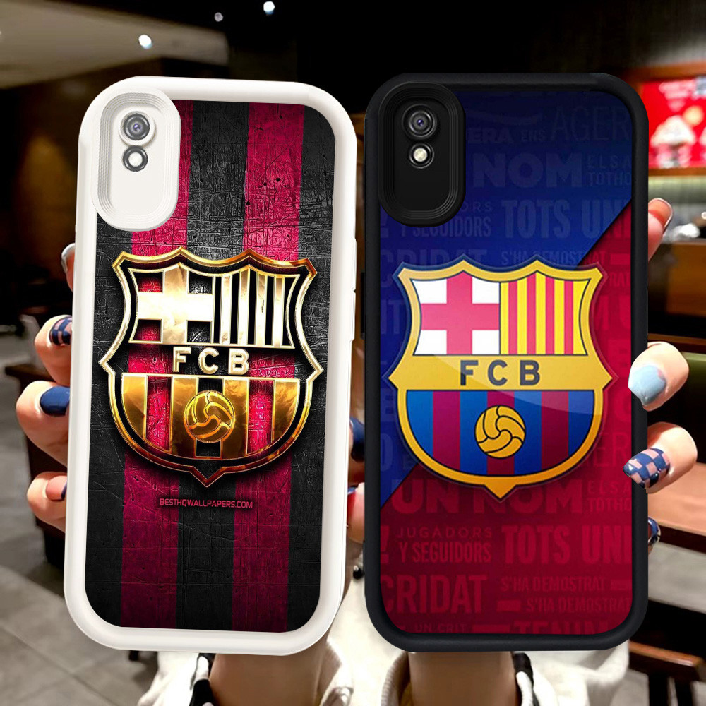 N121 Barcelona Silikon hitam putih Casing untuk Xiaomi Redmi 6A A1 Note 7 A2 9A 9T POCO M3 M4 Pro Ca