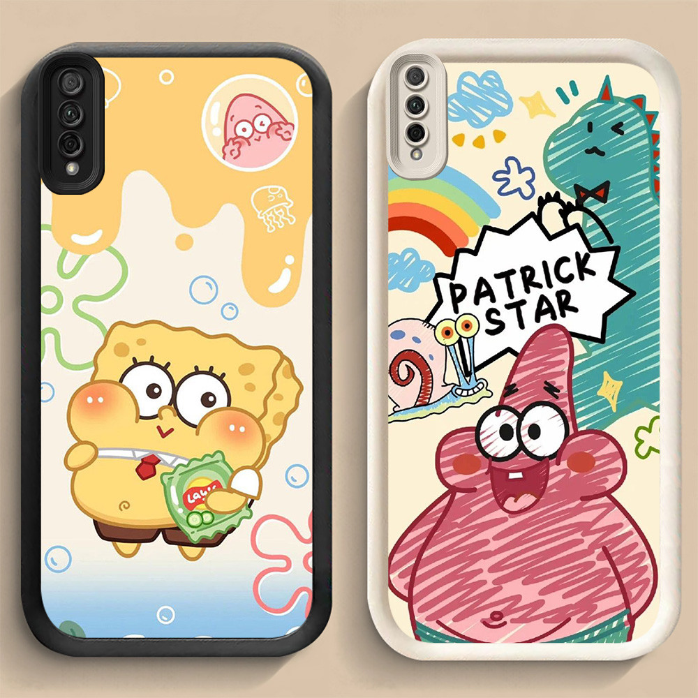 LF-41 Patrick Star Shockproof Casing untuk Samsung A50 A50s M02 A30s A7 A02 A03 Core