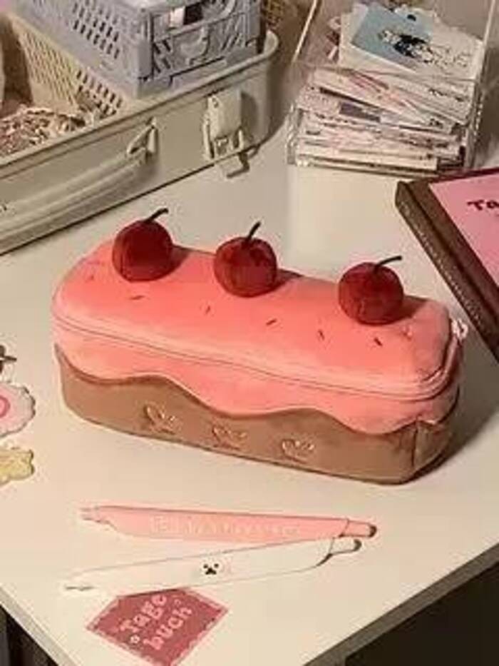 

Tempat Pensil Kotak Pensil Kue Ceri Plush Lucu Penyimpanan Eksklusif Kapasitas Besar Tas Alat Tulis Bernilai Tinggi untuk Siswa Import