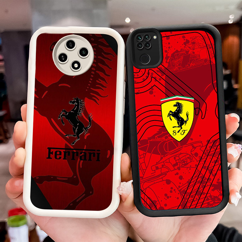 WF15 Ferrari sports car Shockproof Casing untuk Xiaomi Redmi Note 8 9 9S Poco M2 Pro Max