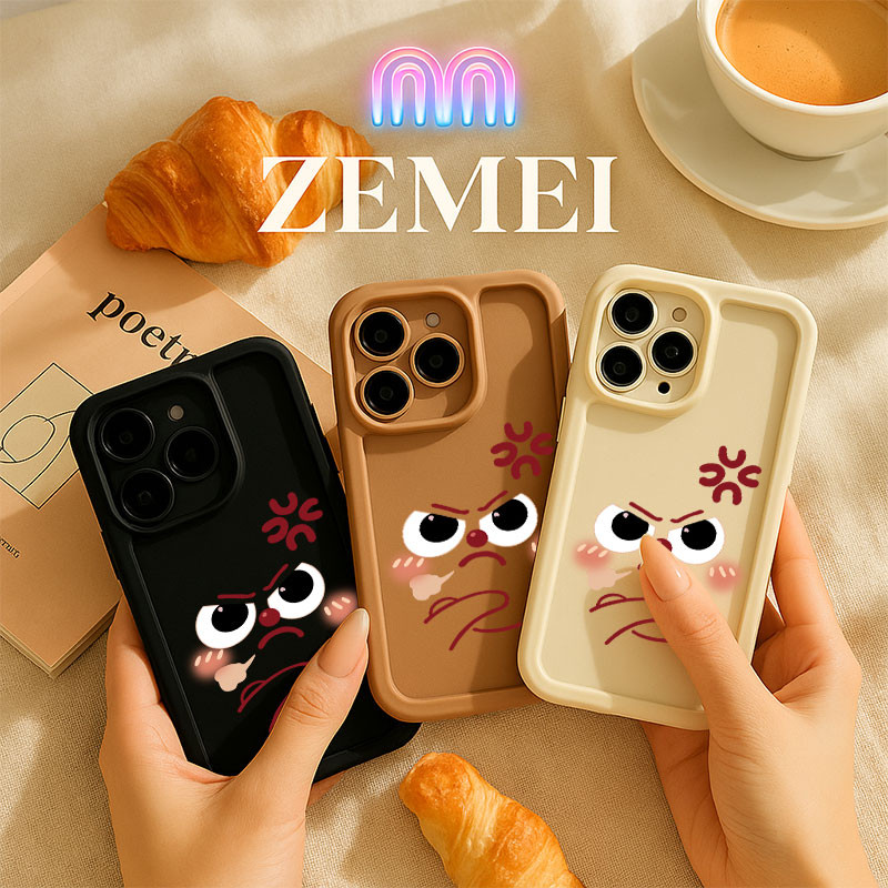 ZE MEI Soft Case – Blushing Angry Expression Case Infinix Smart 5 6（RM2 32GB RM3 64GB ) 7  8 Hot 9 1