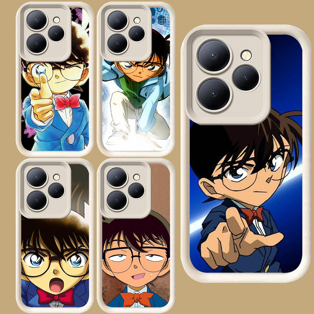 R101 Detective Conan Casing untuk Tecno POP 8 Spark GO Pova 5 20 4 GO1 6 7 GO1S 9 2024 2023 GO2 Camo