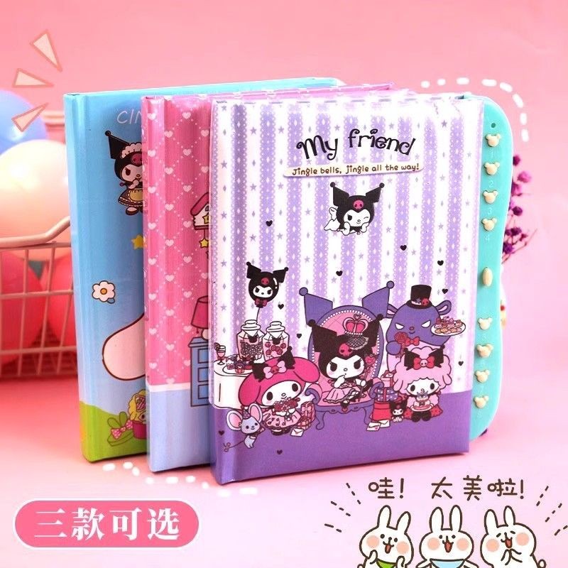 

Buku Kode Sanrio Buku Catatan Anak-anak Siswa Kuromi Melody Buku Catatan Kartun Diary Lucu